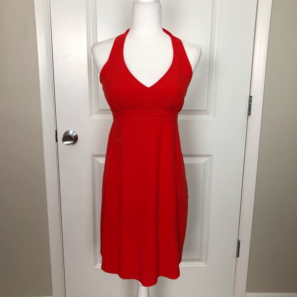 Athleta Dresses & Skirts - Athleta | Pack Everywhere Red Halter Dress 8P  F12